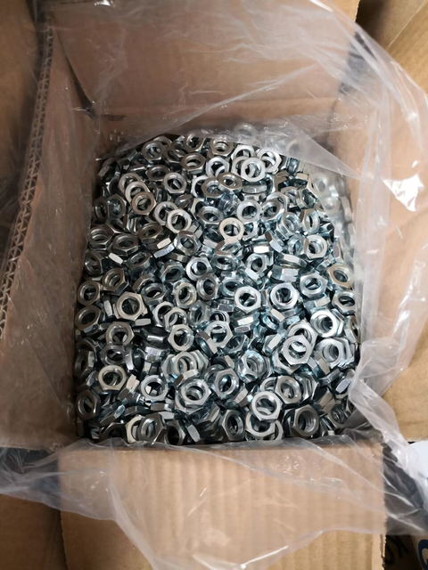 Porca sextavada fina DIN 439 2, aço zincado M10