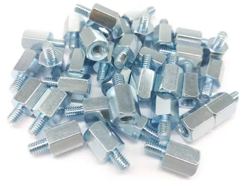 Espaçador hexagonal, fêmea-macho, fêmea-fêmea