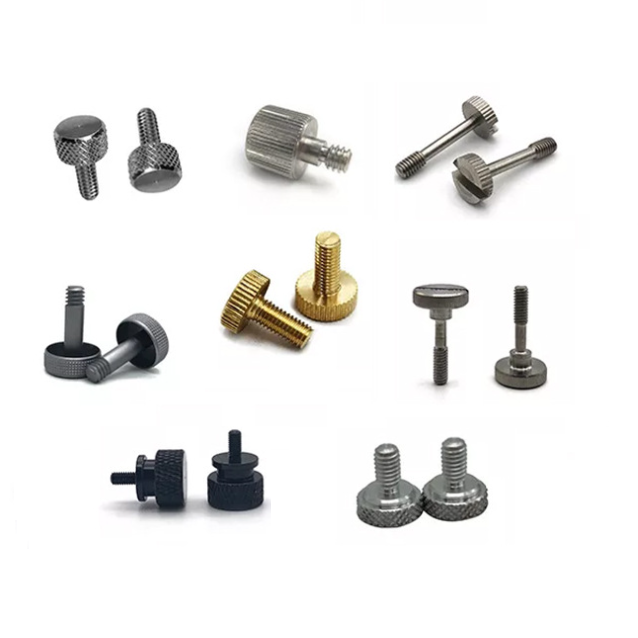 Parafuso de cabeça serrilhada, aço inoxidável